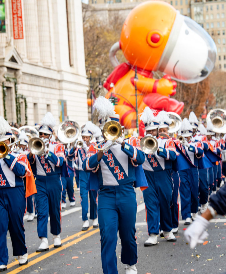 Marching Band Lights Up Macy’s Thanksgiving Day Parade